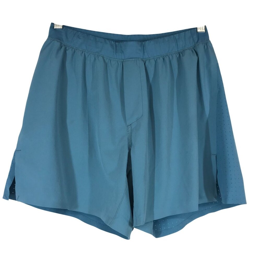 10 TREE - MEN'S SMALL - BLUE POLYESTER BLEND RUNNING SHORTS